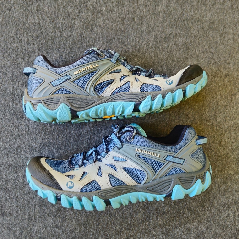 MERRELL All Out Blaze Aero Sport Trail Womens Hiking Shoes Vibram J65032 Size 10